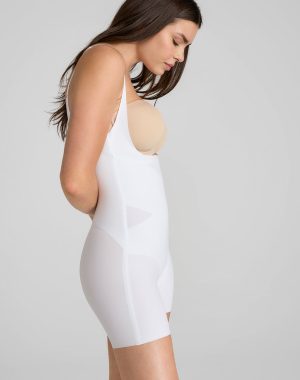Open-Bust Mid-Thigh Bodysuit