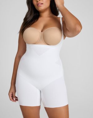 Open-Bust Mid-Thigh Bodysuit