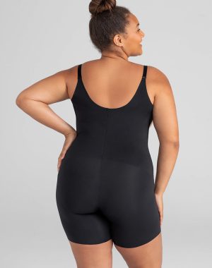 Open-Bust Mid-Thigh Bodysuit