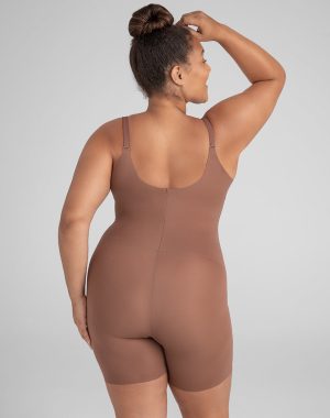 Open-Bust Mid-Thigh Bodysuit